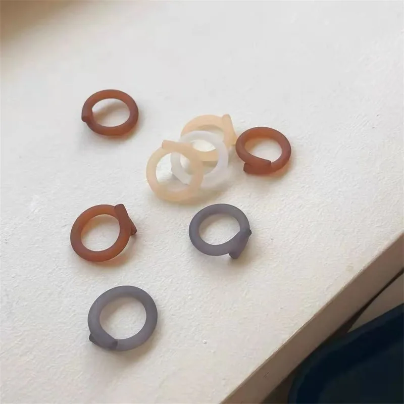 

Hot selling design retro acrylic diamond-studded colorful fashionable ring feeling candy color sweet ring, Colourful