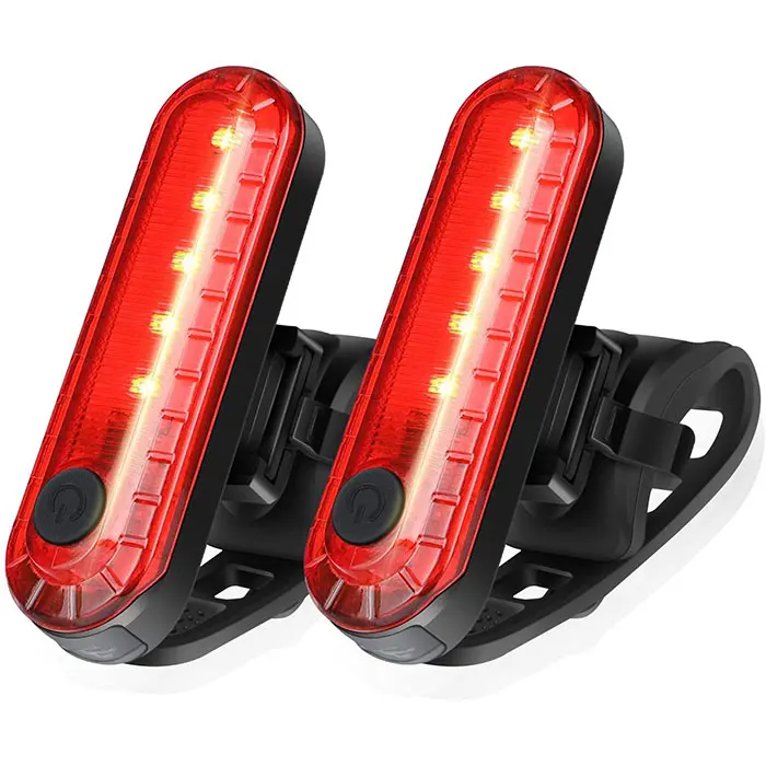 

2020 NEW 9 LED IPX5 USB Rechargeable Bicycle Cycling Rear Tail Light