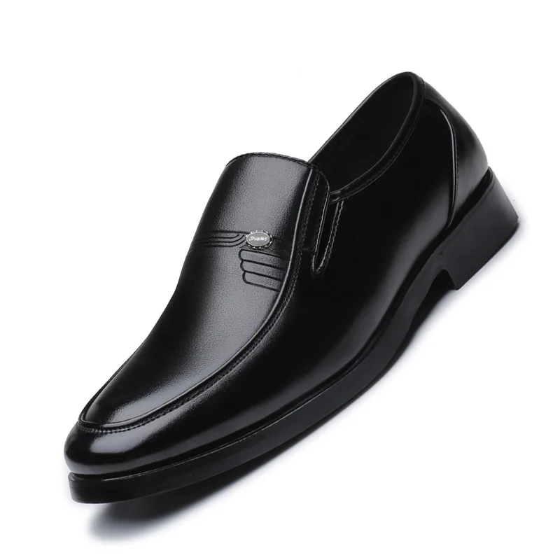 

Men's Dress Shoes Formal Men Oxford Shoes For Men Wedding Dress Brand Leather Slip On Shoes