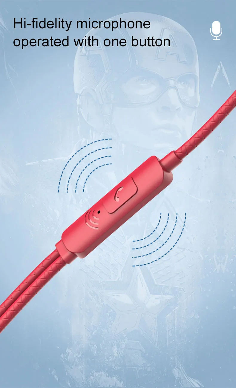 Marvel Certified Heroes Boat Wire Typec Earphones Free Sample 3.5mm