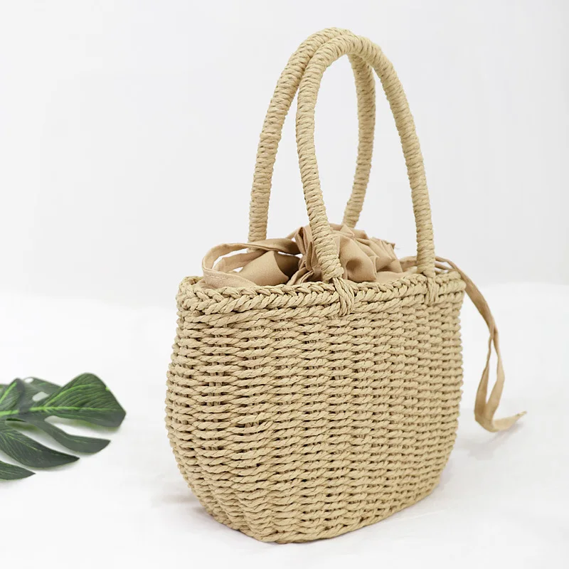 

Custom Logo New Korean Trend Girls Bucket Shape Summer Beach Tote Traveling Bags Women Handbags For Women, Customized
