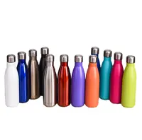 

Drinkware water bottle Colorful 500ml Double Walled Stainless Steel Metal Water Bottle, Insulated cola shaped water bottle