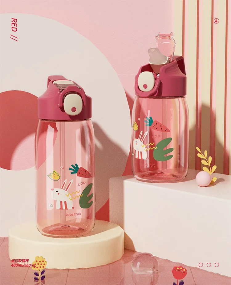 

In Stock High Quality Plastic Kid Cup Portable Outdoor Hiking Travel Kids Water Bottle Plastic