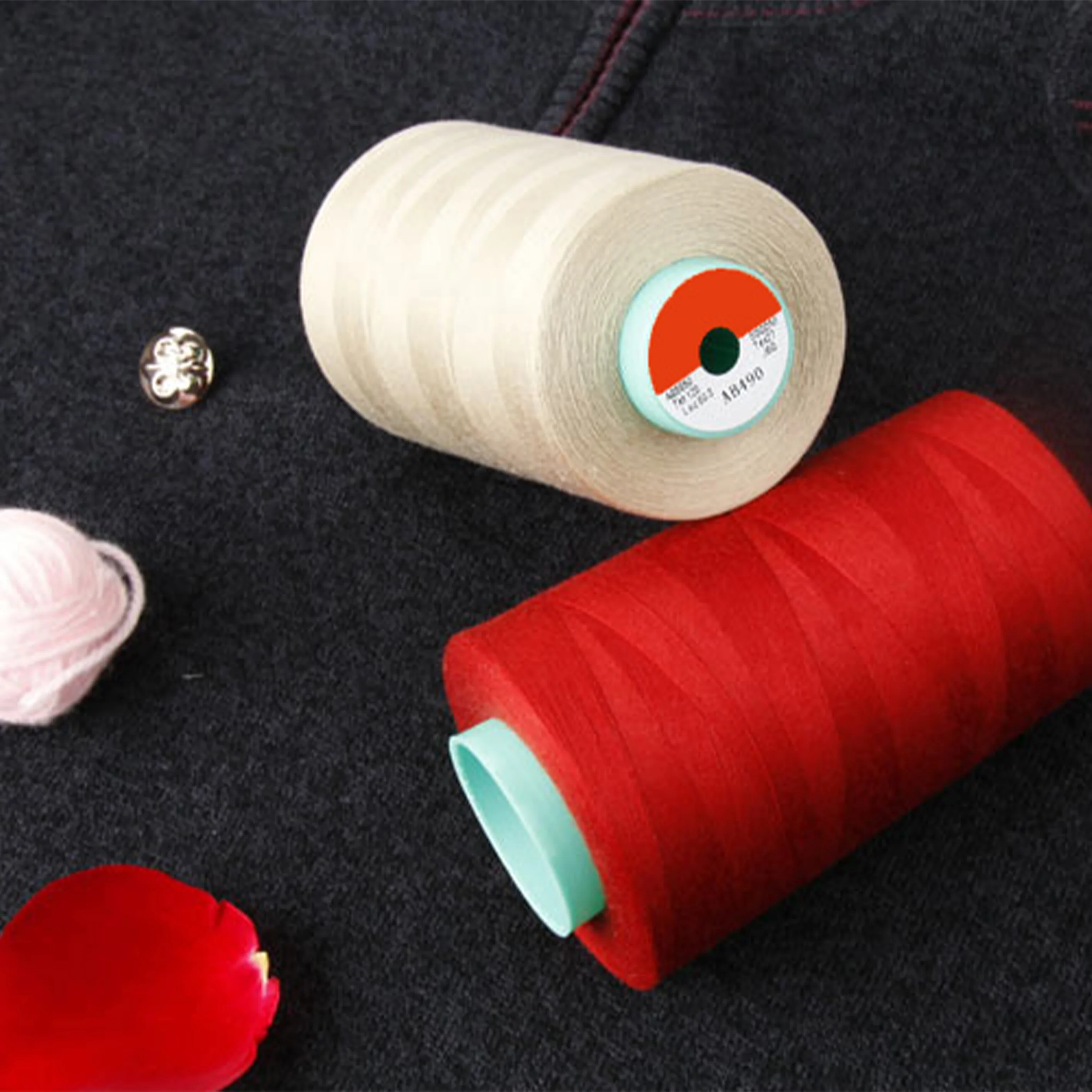 
Staple Spun Polyester Sewing Thread Tailoring Material 