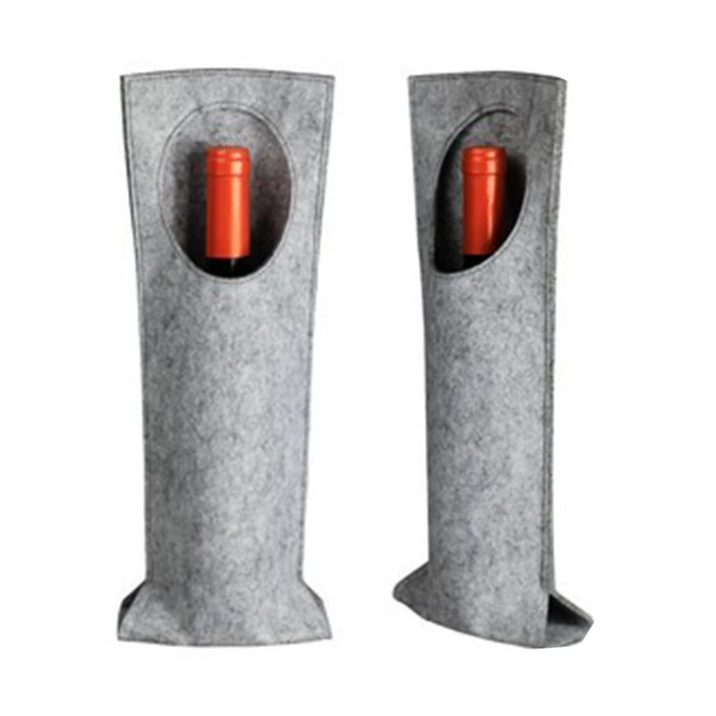colorful colors felt collapsible wine insulated bag