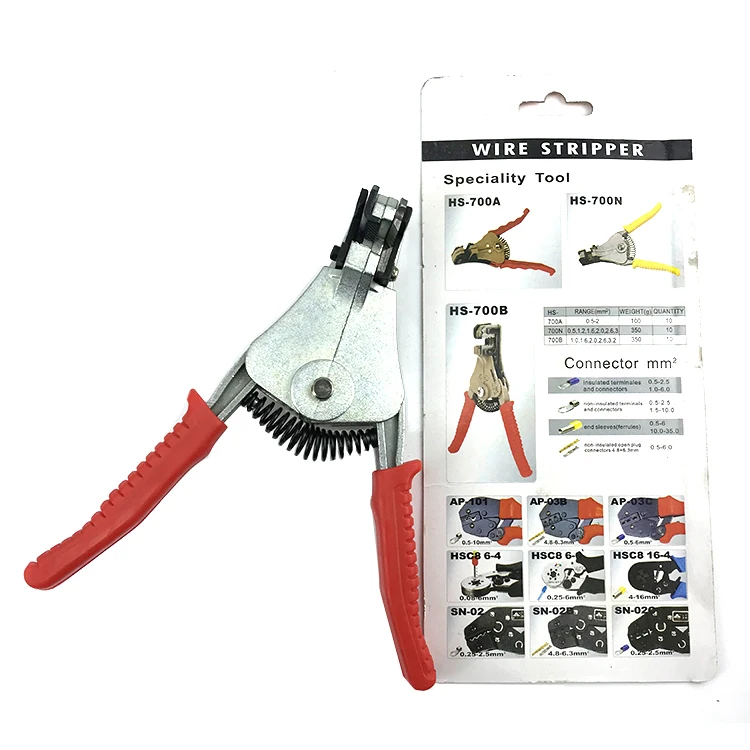 
HS 700B High Quality Automatic Wire Stripping plier for 0.5 6mm2 wire stripper hand tool cable stripper 