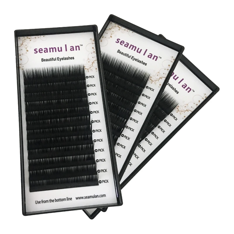 

professional eyelash extensions individual Korean PBT eyelash extension, Black