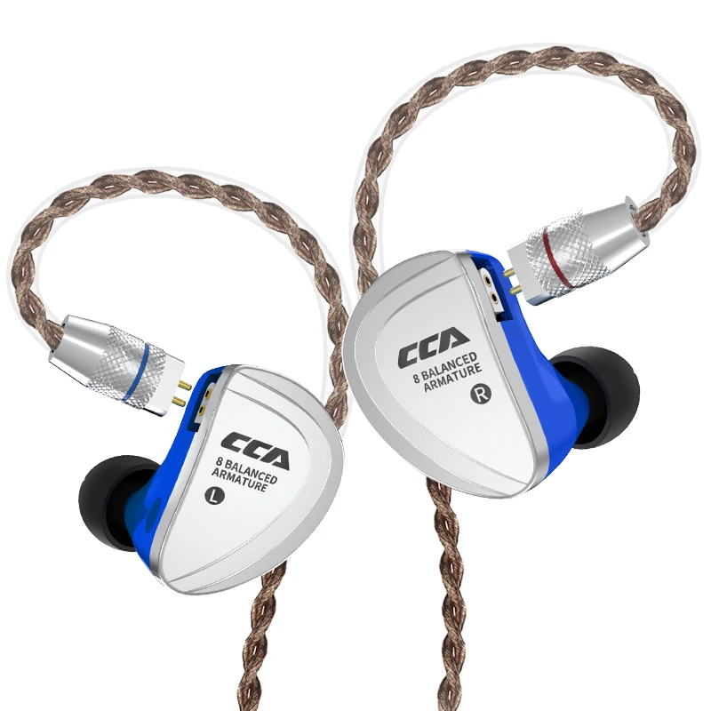 

Amazon Hot Sale Original CCA C16 8BA Drive HIFI Monitoring In Ear Earphone 16 Unit Balanced Armature Bass Stereo Headphone