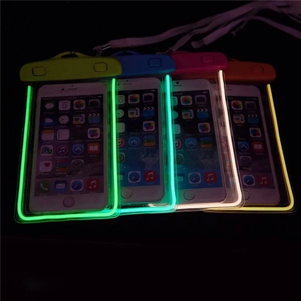 Cheap Luminous Waterproof Bag Phone 6s Plus, 7, 7 plus, 8 PVC Waterproof Bags Portable Mobile Phone Accessories.jpg