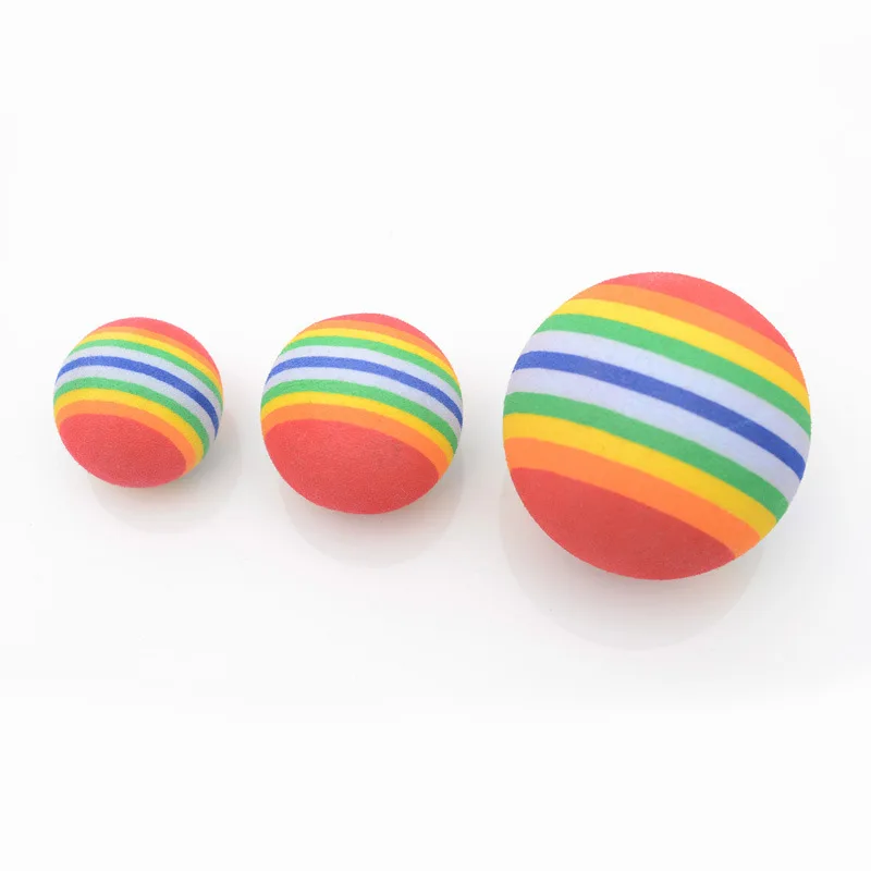 

3.5/4.2/6.8cm Factory Best Price Colorful Foam Rubber Puppies EVA Cat Stress Ball Wholesale Chewing Interactive Pet Ball