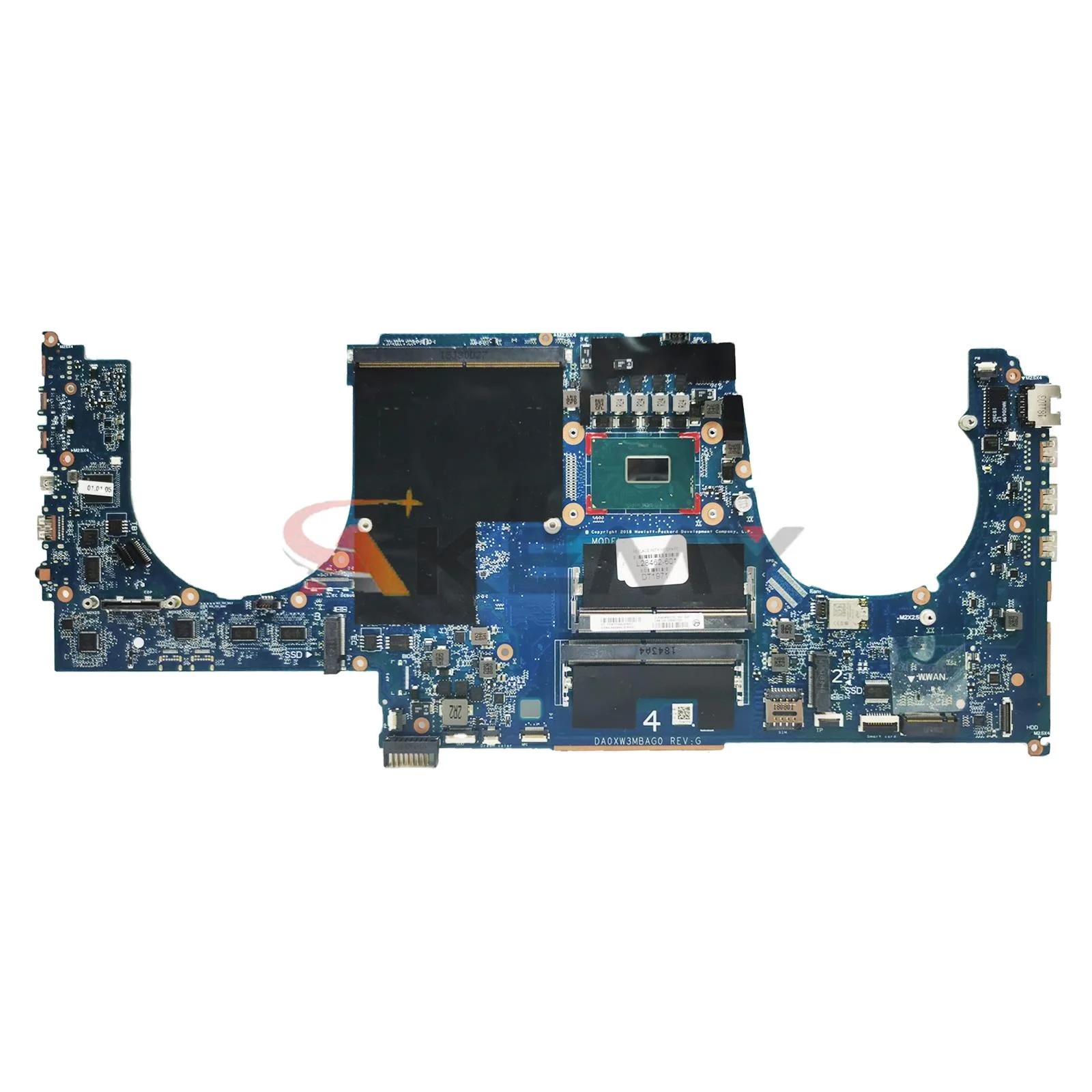 

For HP Zbook 17 G5 Laptop Motherboard CPU: i5-8300H i7-8750H DDR4 DA0XW3MBAG0 L28461-001 L28461-601 L30844-001 Full Tested