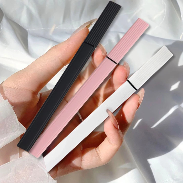 

2021 new arrived Square tube long lasting private label adhesive eyeliner waterproof eyeliner lash glue pen, Pink,gold,silver