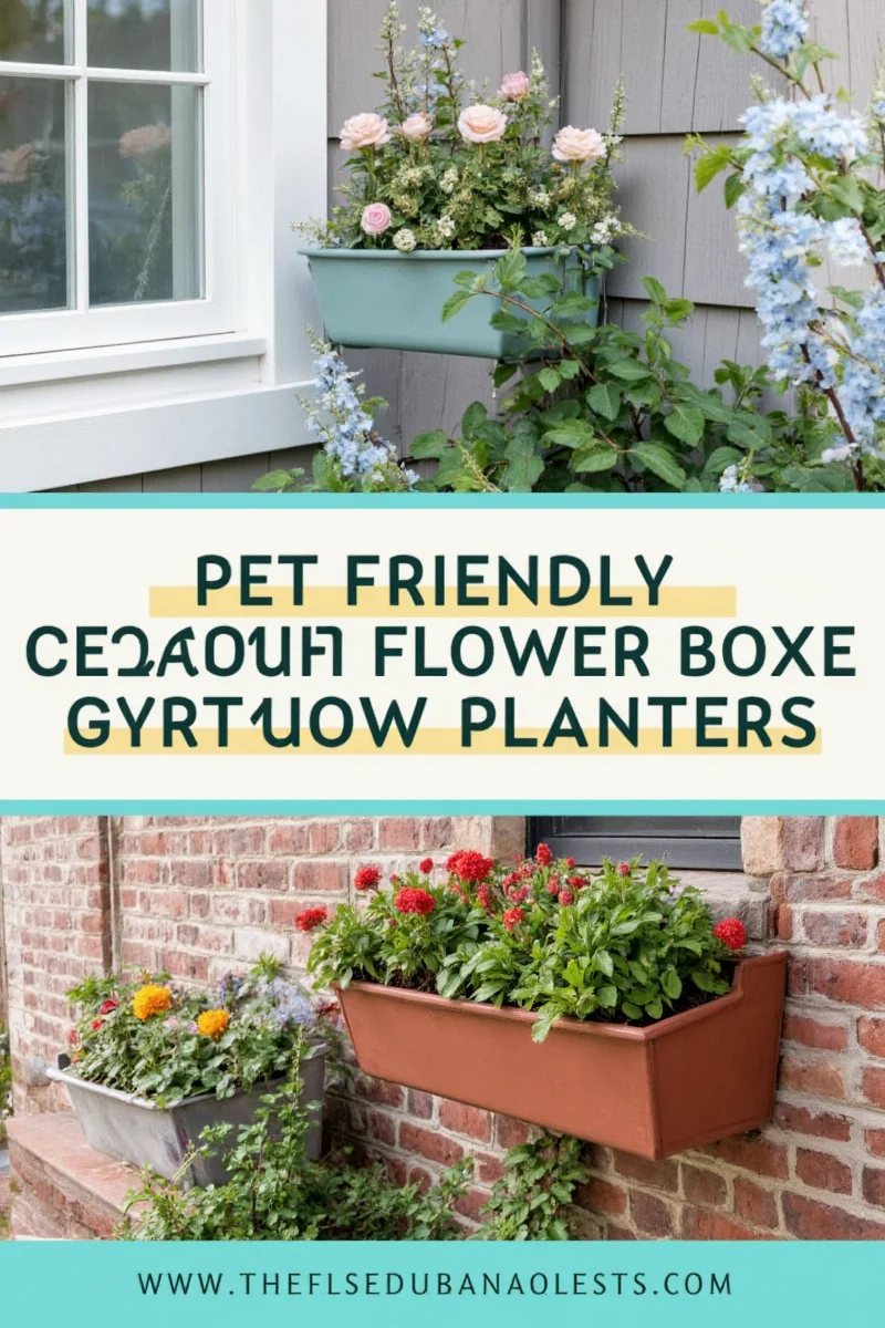 pet friendly flower boxes how to style exterior window planters for furry friends and green thumbs