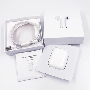 2019 Top quality Airpods 2 1:1 Wireless Charger animation pop-up window Airoha 1536 chip for Apple AirPods 1:1 earbuds
