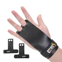 

2 hole carbon fiber gymnastics hand grips palm protection gloves for men and women