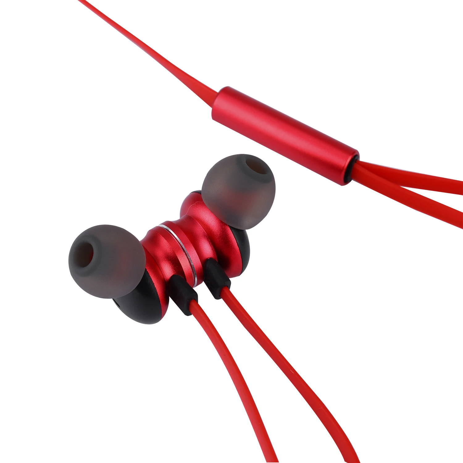 

Sport Earphone Wired 3.5mm Earphone Earbud With Built-in Microphone Hands Free Voice Changer Earphone, Red, black