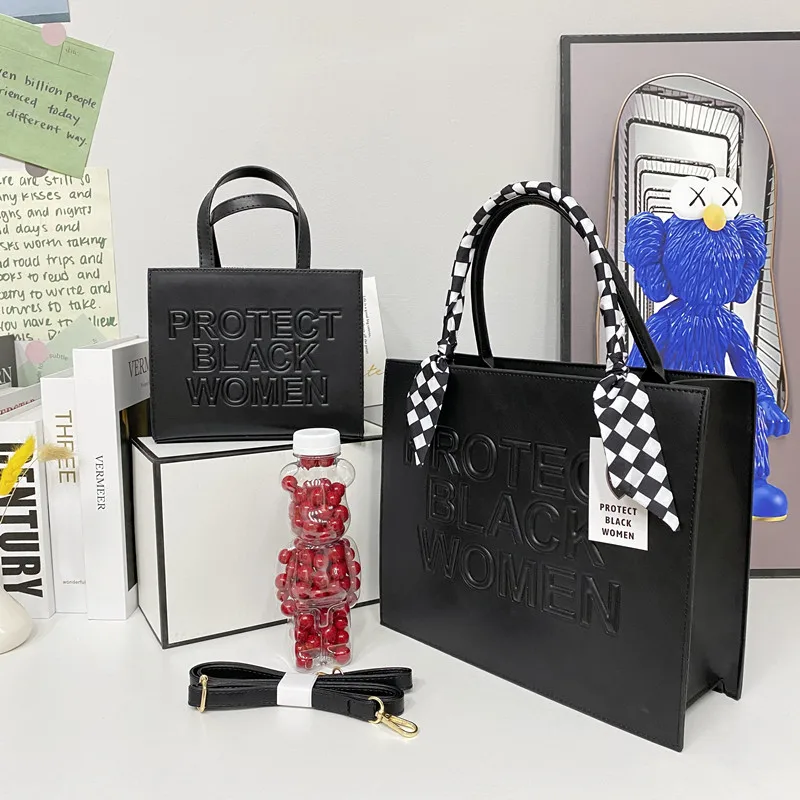 

Designer Luxury Ladies Handbags Famous Brands Large Leather Tote Protect Black Women Bag Mommy And Me Purses Women Hand Bags