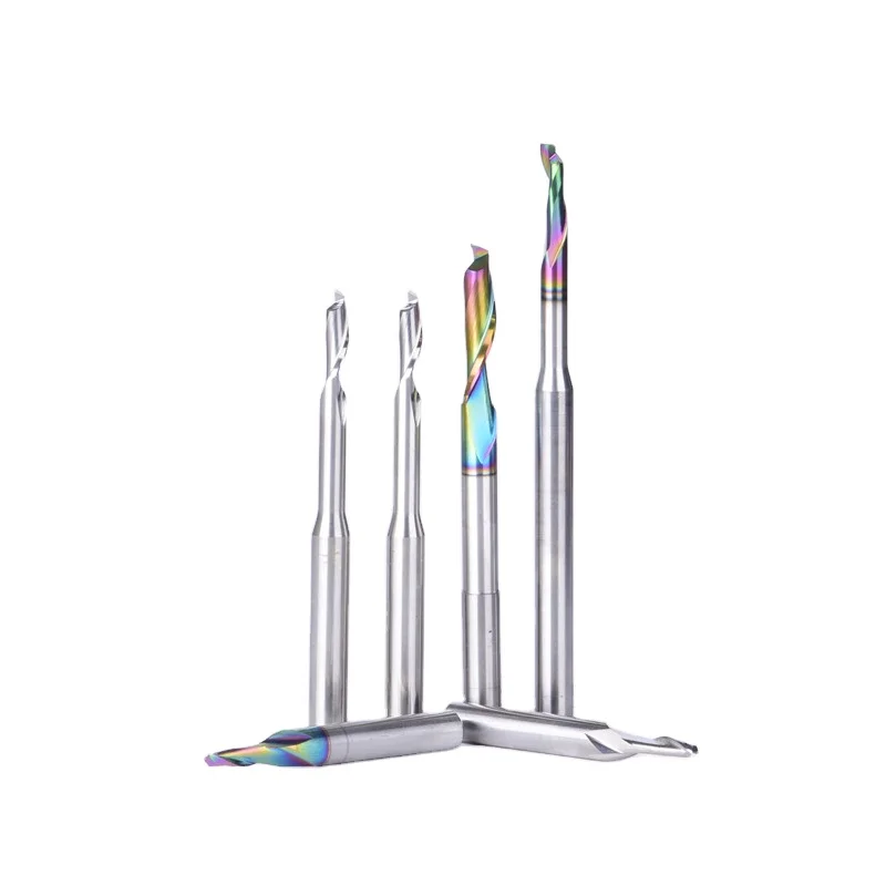 OEM Single Flute up Cut Down Cut Solid Carbide End Mill for Aluminium with 6mm CNC Router Bits