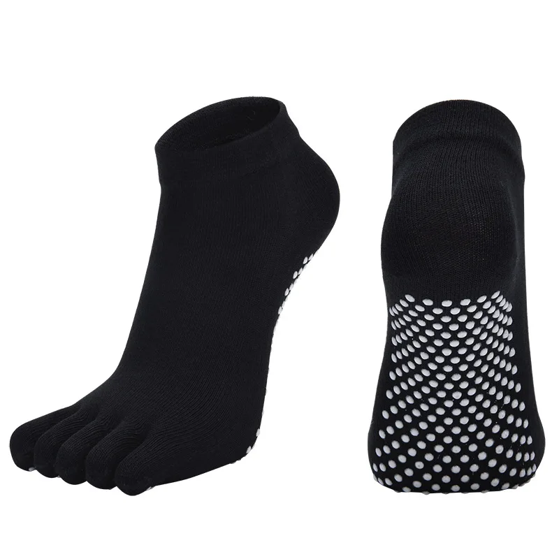 

Best Quality Safety Design Durable Anti-Slip Yoga Socks Functional Skin Friendly Five Toe Sport Elastic Yoga Socks For Women