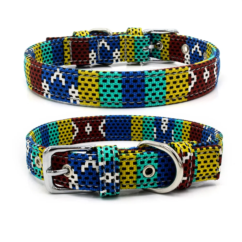 

Coleiras Cachorro Etnicas Material Reciclado Correas De Nylon Para Collares De Perro Boho Style Hundehalsband Mit Box, Customized