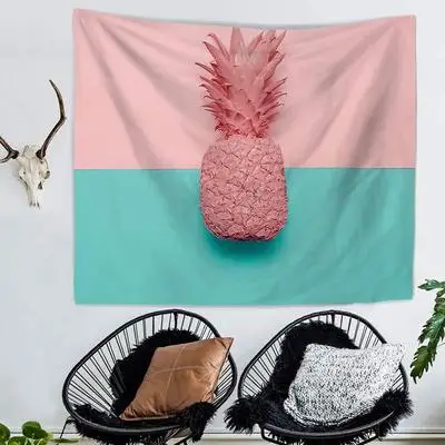 

Wholesale Hanging Boho Sublimated Highest Quality Customizable New Nordic Pineapple Cactus Multifunctional Tapestry Wall-mounted