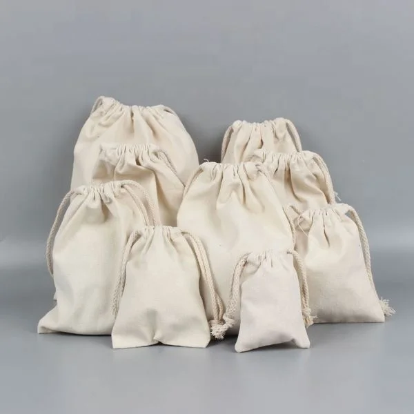 

Muslin Cotton/Canvas Drawstring Bag