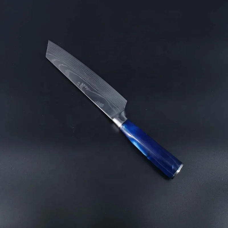 7.5" Katsu Resin Handle Chef Japanese Damascus 7cr 17mov High Carbon ...