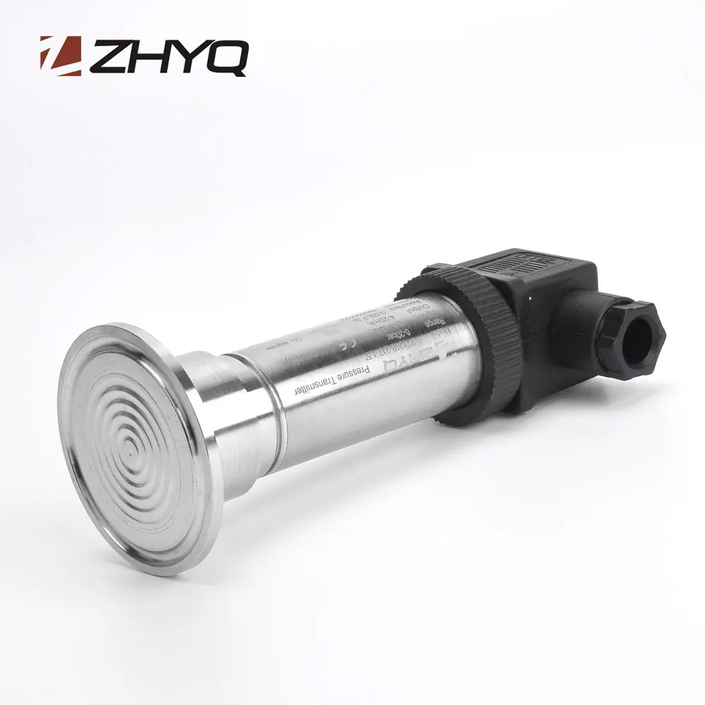 

ZHYQ 4-20mA triclover clamp type high temperature sanitary pressure transmitter for sale