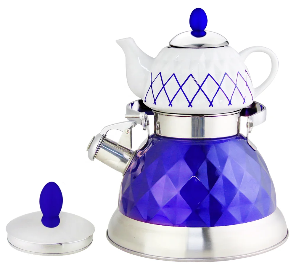 

good price stainless steel with kettle with ceramic kettle, Red/blue/purple/pink