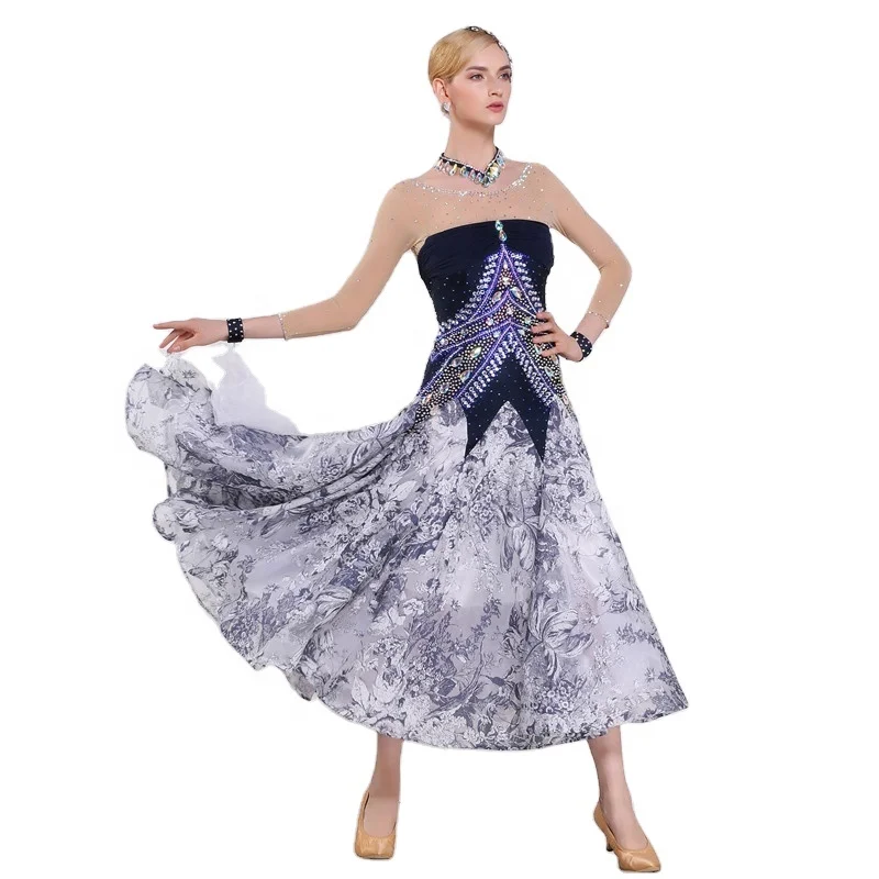 

B-16244 High quality waltz ballroom dance dresses for competition, Customized