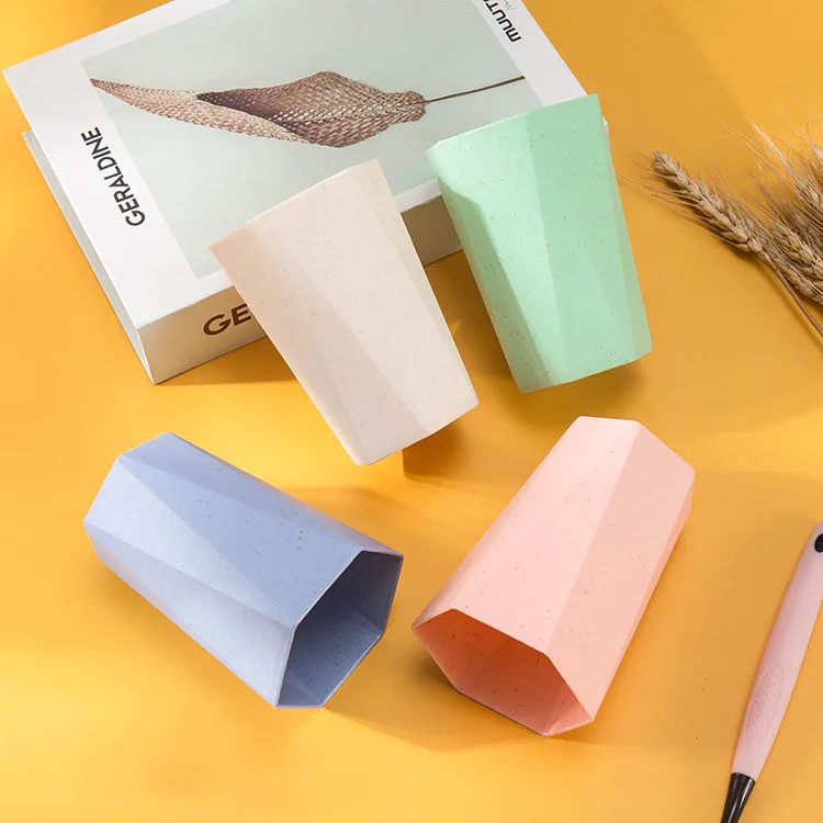 

250ml Coffee Tea Custom Printing Biodegradable Plastic PP Cup, Pink/green/blue/beige