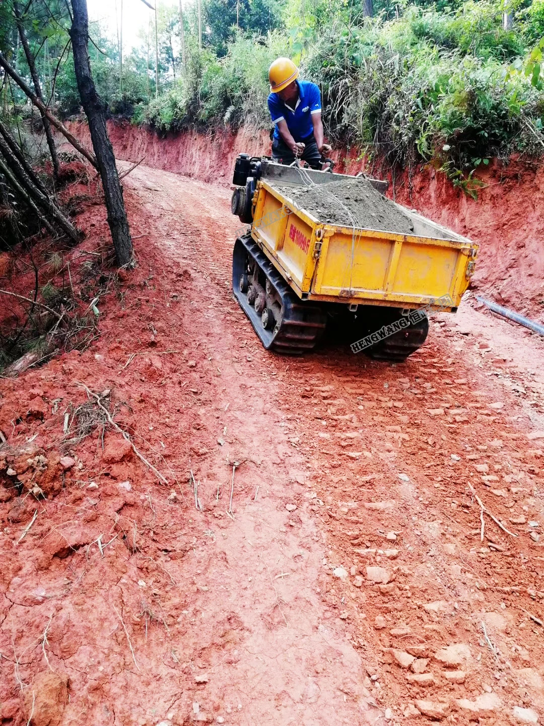 HW brand High quality mine/agriculture/garden mini dump truck /crawler dumper/diesel loader for sale