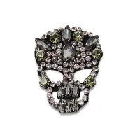 

New Rhinestones Skull Beaded Sequins Sew On Patches for clothes DIY Patch Applique Bag Clothing Coat Sweater Crafts R603-1