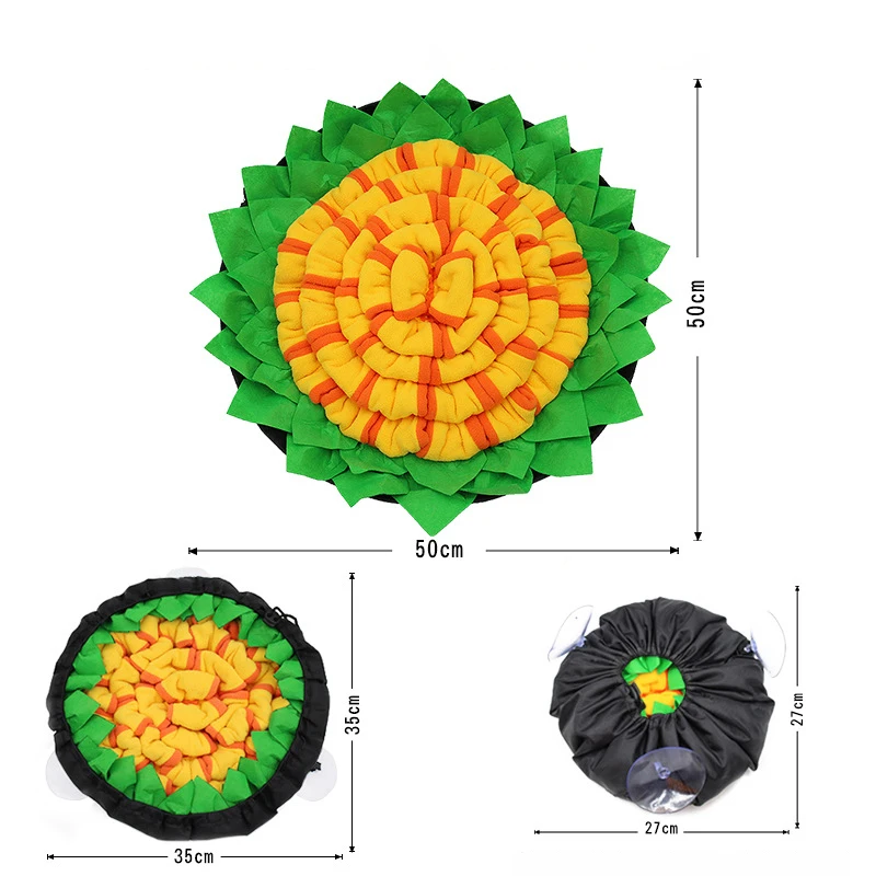 

Custom Dropshipping Intelligence Plush Sniffing Mat Pet Dog Snuffle Mat, Yellow, gray, red,green