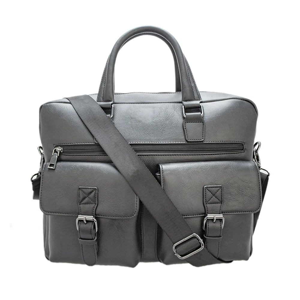

Simple Waterproof Business Bag Leather For Men Vintage Doctor Aktentasche Briefcases, Black/dark brown