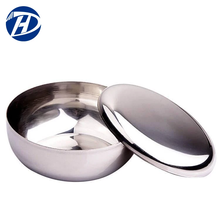 

Rice Soup Bowl Heat Insulated Serving Salad Mixing Bowls 304 Stainless Steel Rice Bowl, Silver