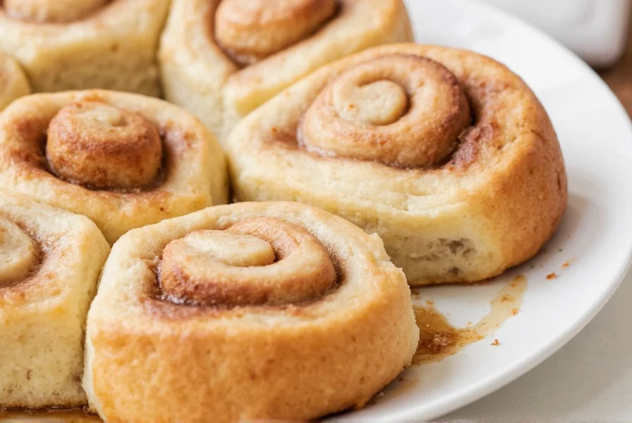 Step-by-step process of making cinnamon roll dough from scratch