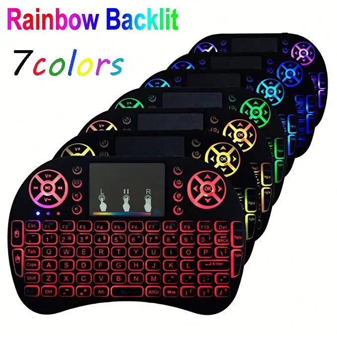 

I8 Mini Backlit Wireless Keyboard Air Mouse Keyboards Mechanical Electric Keyboard For Smart Tv Box