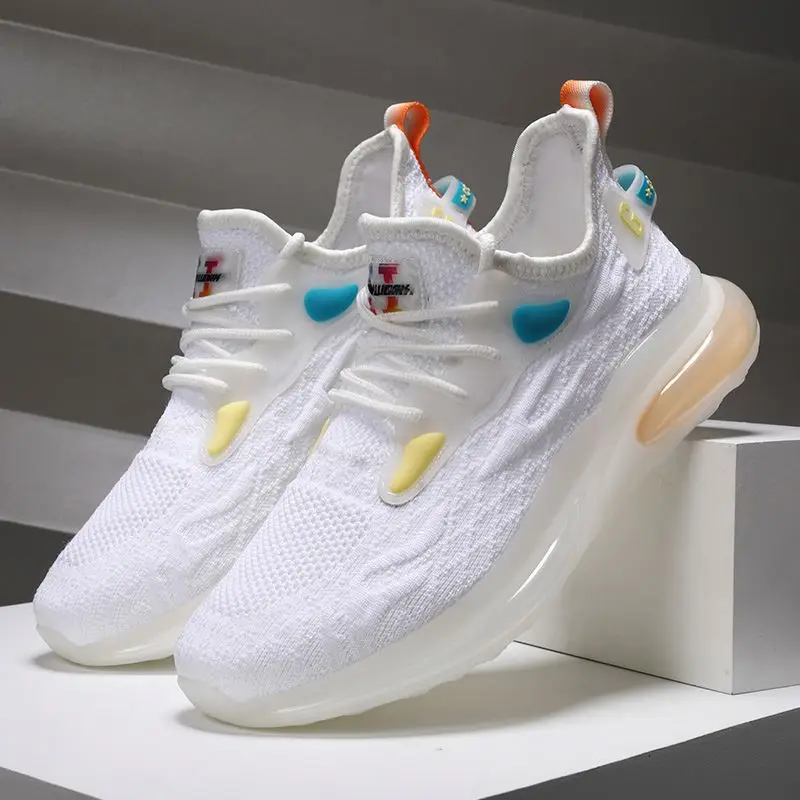 

Mens Breathable Running Shoe Led Mesh Shoes Man Sport Summer Sneaker Plastic Slip On Sneakers Size 46 Badminton 2021