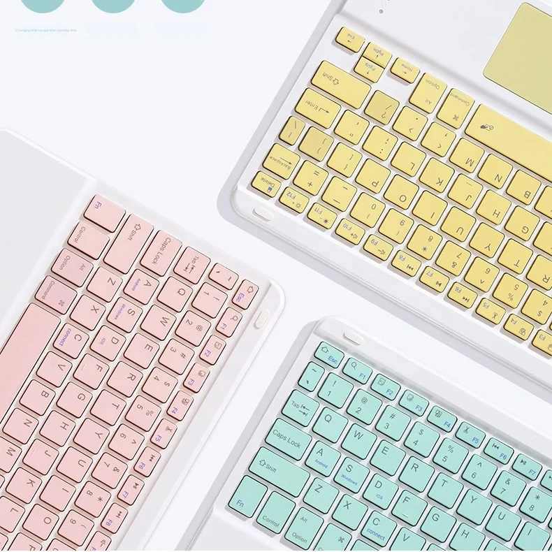 

Colorful Keyboard mouse For Samsung Android Tablet For iPad 9.7 10.5 For samsung tablet Blue tooth mouse Keyboard