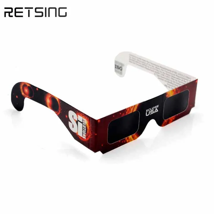 
Custom Paper Solar Eclipse Glasses Wholesale with CE approval 