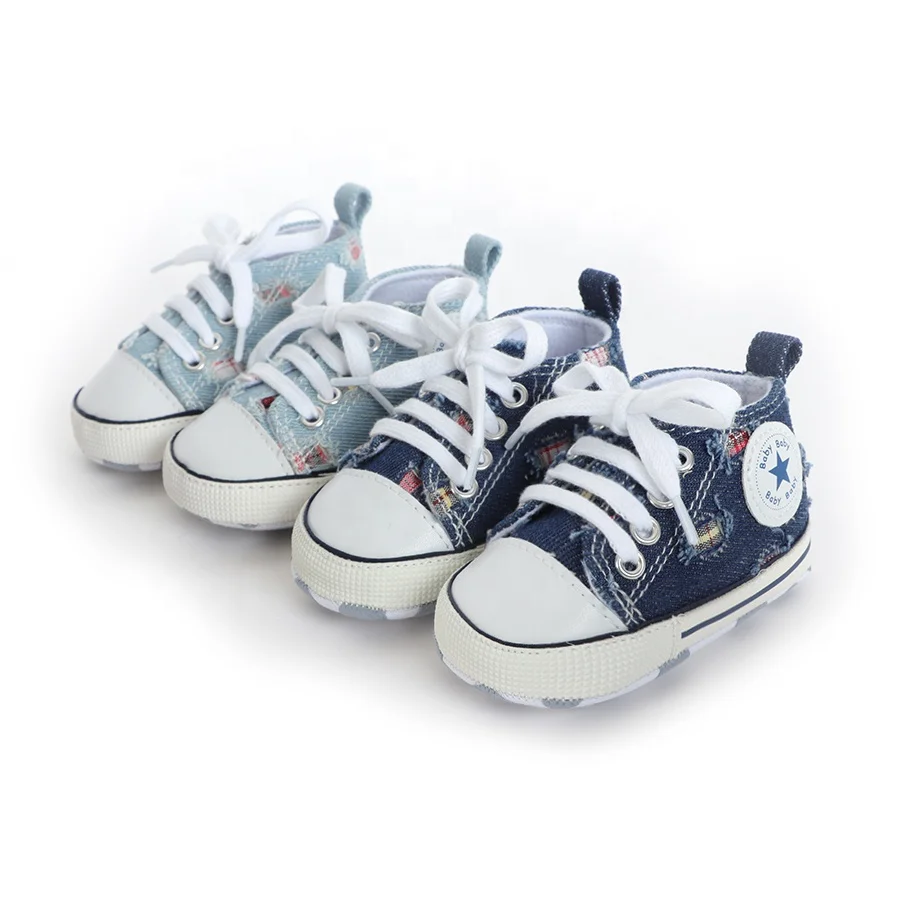 

Denim Prewarker Toddler Sneakers Boy Girl Infant Newborn Baby Casual Shoes