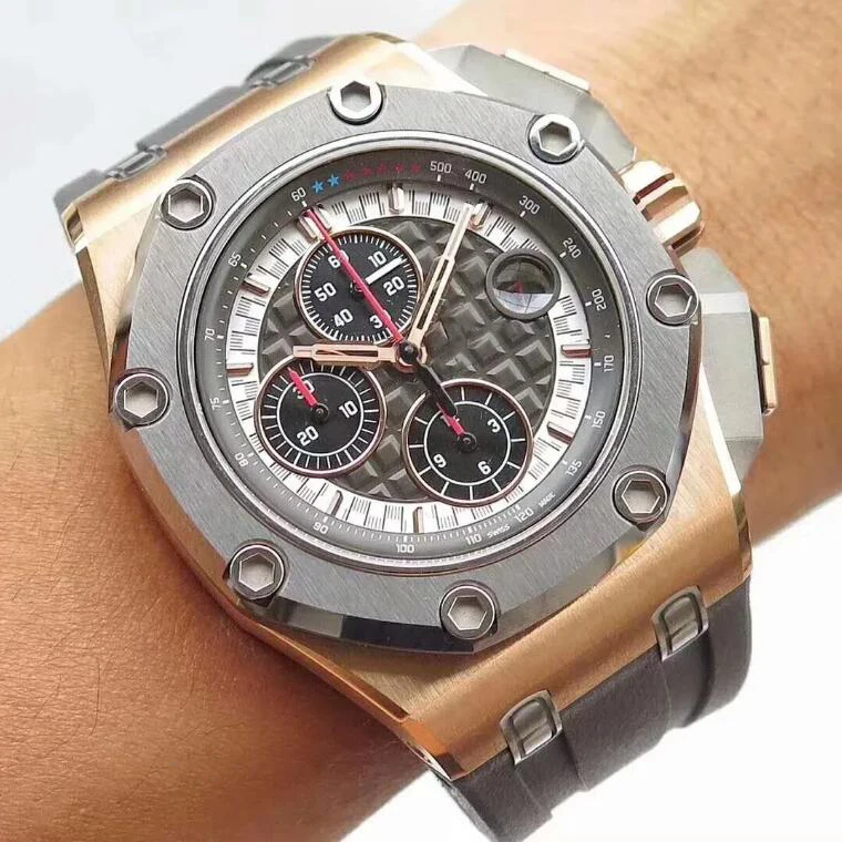 

Oak titanium gold case 3126 movement Schumacher Limited Edition luxury mechanic sport watch
