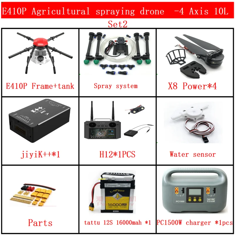 

NEW Original EFT E410P 4 Axis 10L /10KG Brush Spraying System Folding Quadcopter Agriculture Drone FrameX8 JIYIK++