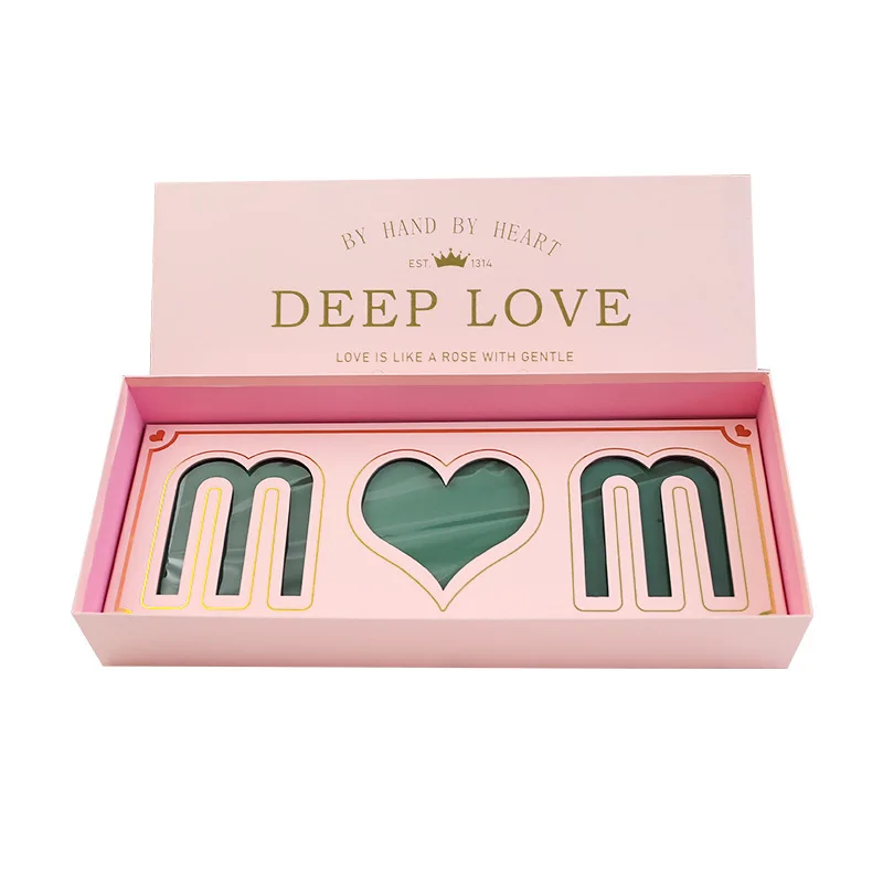 

Wholesale I Love You Mom Flower Box Rectangular Mother's Day Flower Gift Box