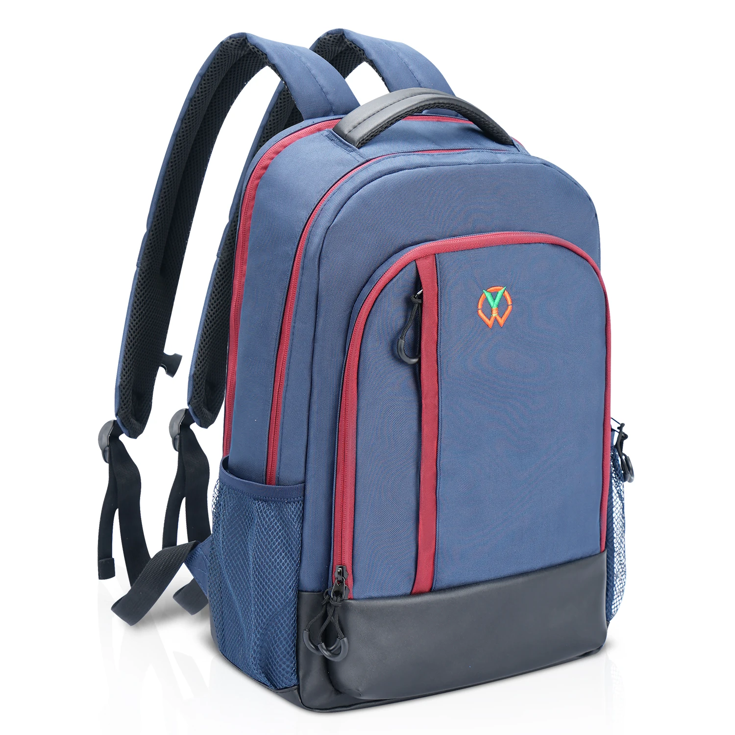 

Durable Waterproof Business Backpack Leather Laptop Bag Travel Laptop Backpack, Blue