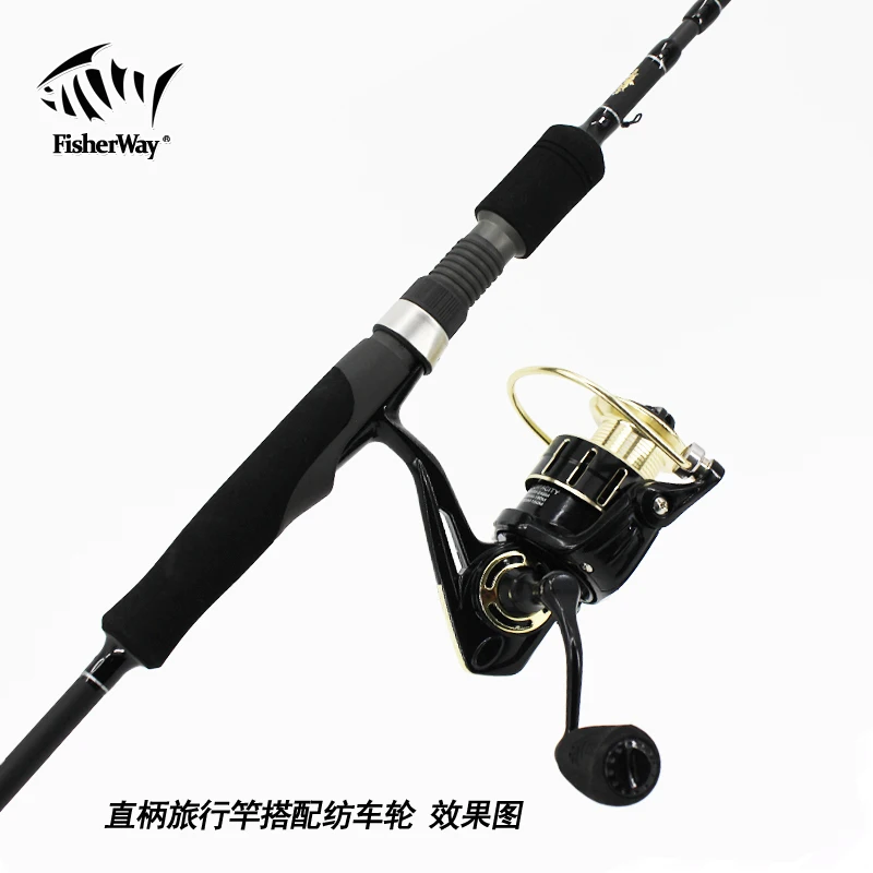 

Factory supply 1.88m 1.98m Carbon Fiber Ultralight Fishing Rod Casting Spinning rod Portable, Black
