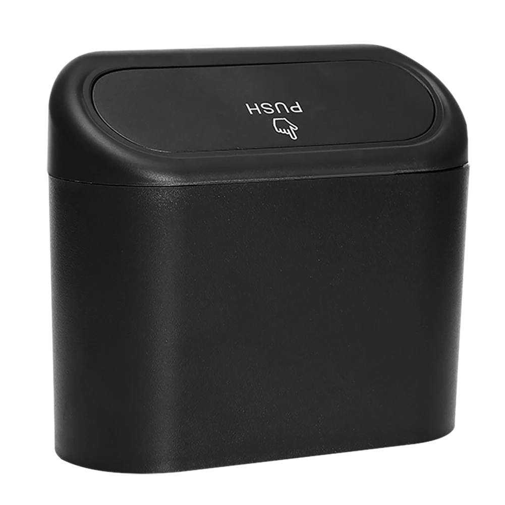 

Car Trash Can Hanging Vehicle Garbage Bin Kitchen Office Car Small Storage Box trash can Car supplies, Colorblack