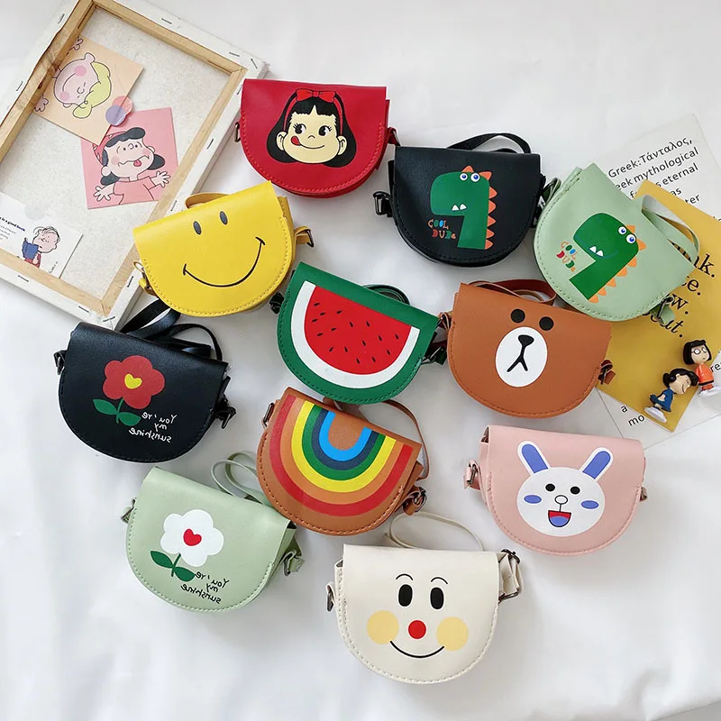 

Kids Shoulder Bag PU Leather Cute Cartoon Printing Princess Coin Purses baby Girl Purses Handbags, Customized color