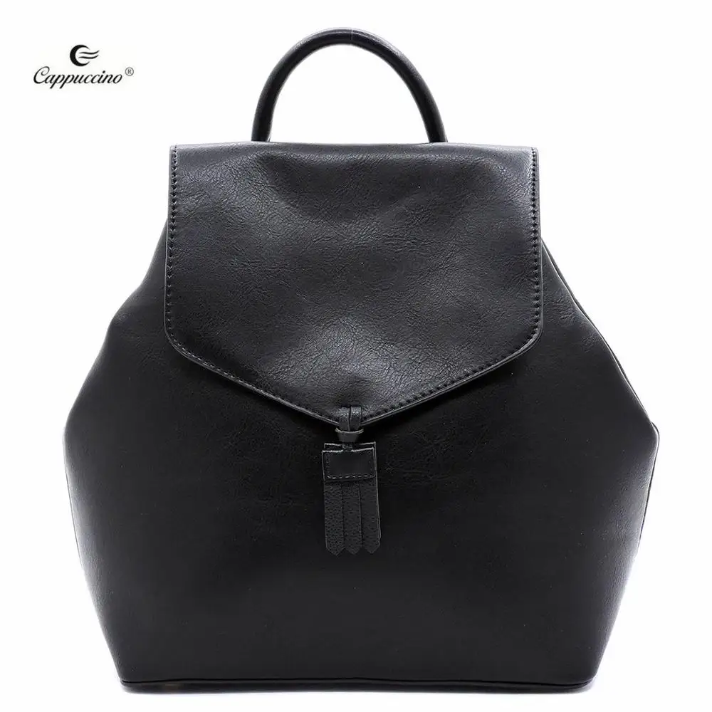 

New Design Cappuccino Smart Women Fashion Flap Backpacks Bag For School Girls School Backpacks